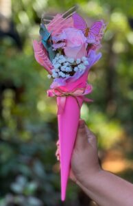 Cone de Flores Dia das Mães