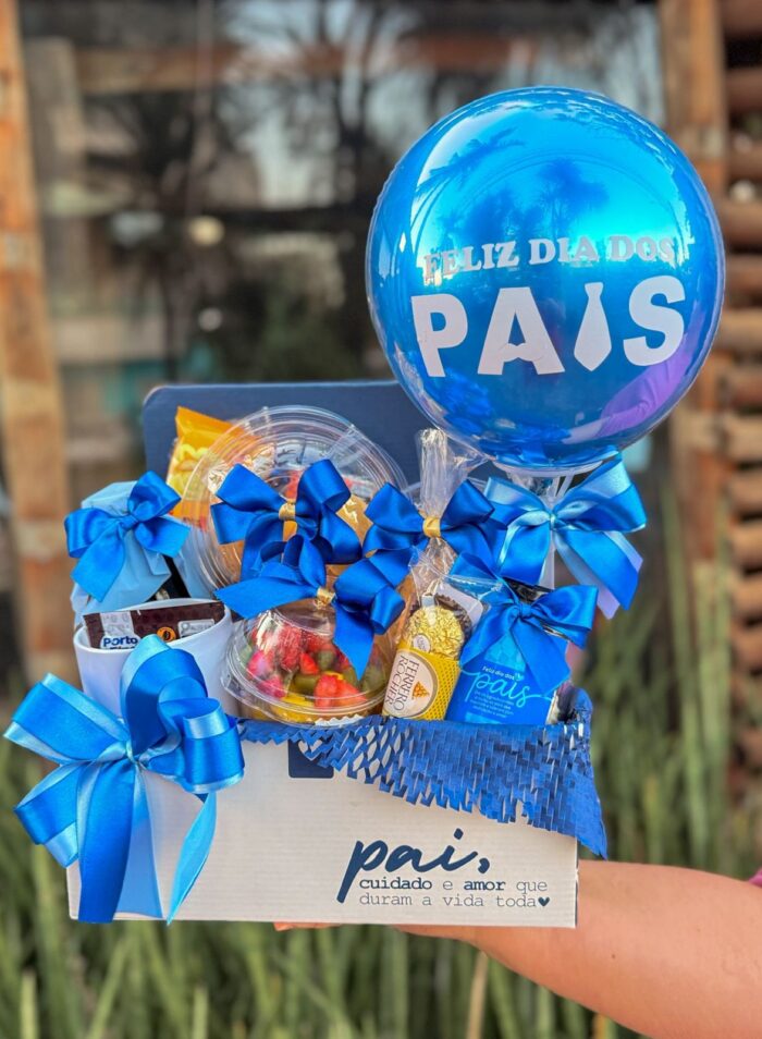 Cesta de cafá da manhã Dia dos Pais